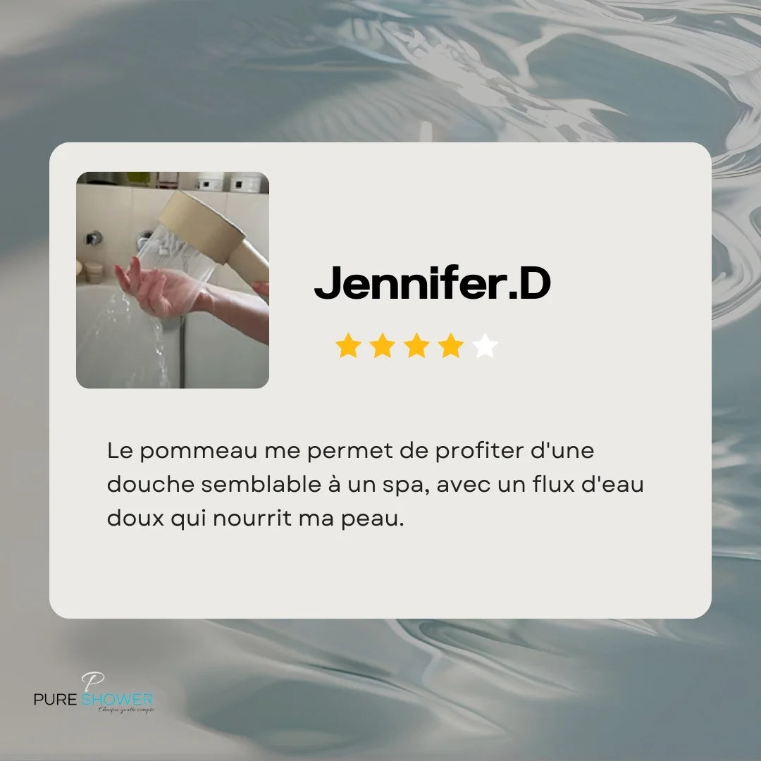 Avis pommeau beige acheter en janvier 2025 jennifer avis client pour pommeau anti chlore avec filtration