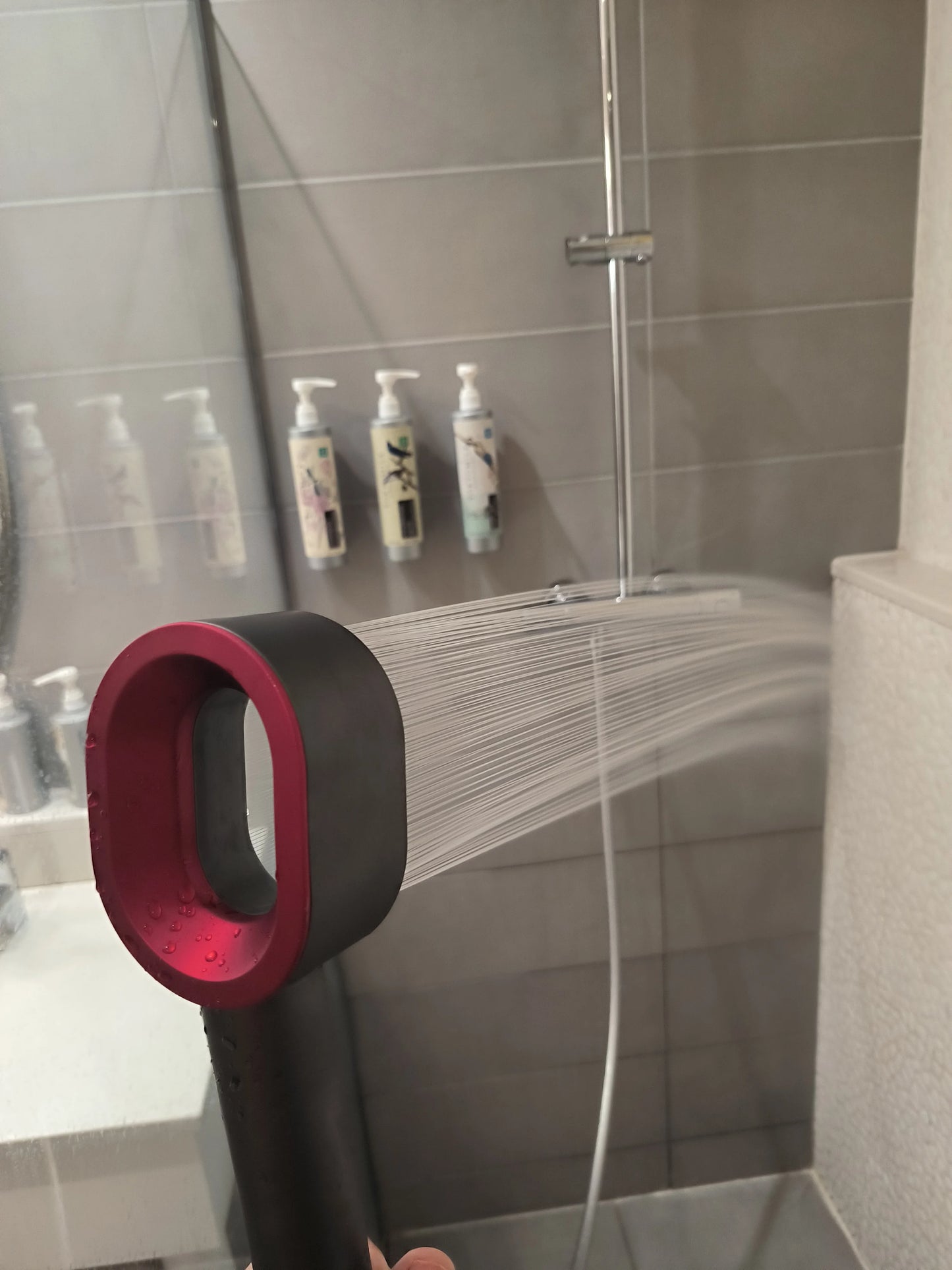 Nouveau pommeau de douche Design avec double filtre anti chlore