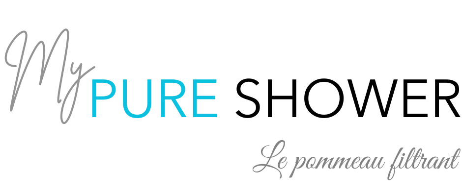 Photo officiel du logo my pure shower le numéro 1 des pommeaux filtrant chlore et calcaire