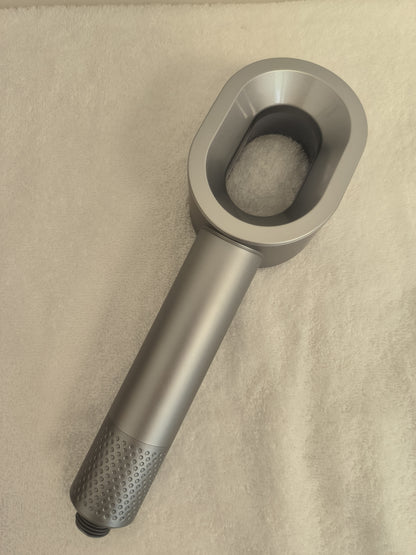 pommeau douche design gris avec filtre intégré anti chlore et calcaire 